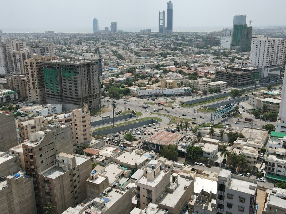 Aerial view of Karachi